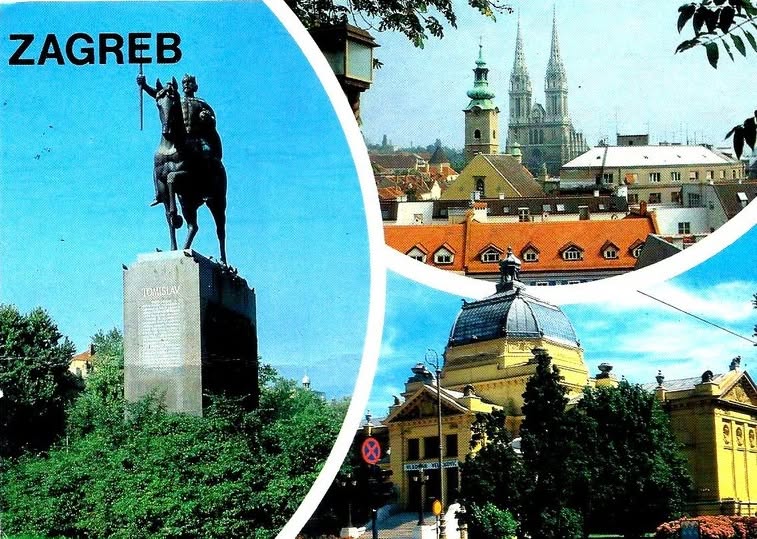 Razglednica Zagreb 1997. godine